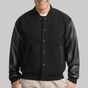 Wool and Leather Letterman Jacket