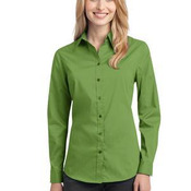 Ladies Stretch Poplin Shirt