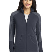 Ladies Colorblock Microfleece Jacket