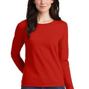 Ladies Heavy Cotton  100% Cotton Long Sleeve T Shirt