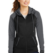 Ladies Sport Wick ® Varsity Fleece Full Zip Hooded Jacket