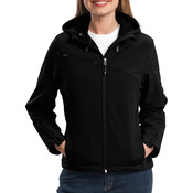 Women's Textured Hooded Soft Shell Jacket